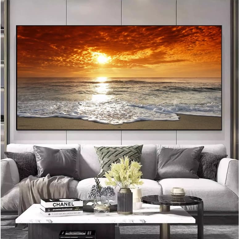 Quadro decorativo 1 tela Praia