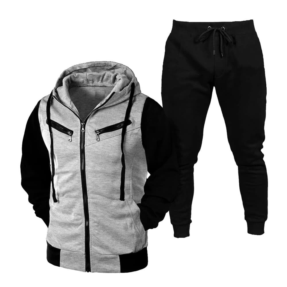 Conjunto Moletom Masculino com Zíper e Capuz Ramazzoni + Calça