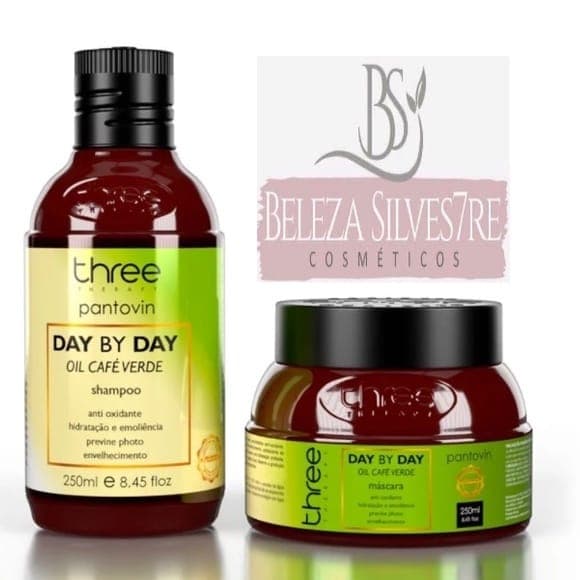 Kit  Café Verde Pantovin Day By Day Fortalecimento e Crescimento Rápido
