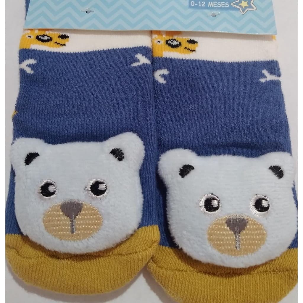 Kit Pares Meia de Bebe meias Com sinos dê Bichinho