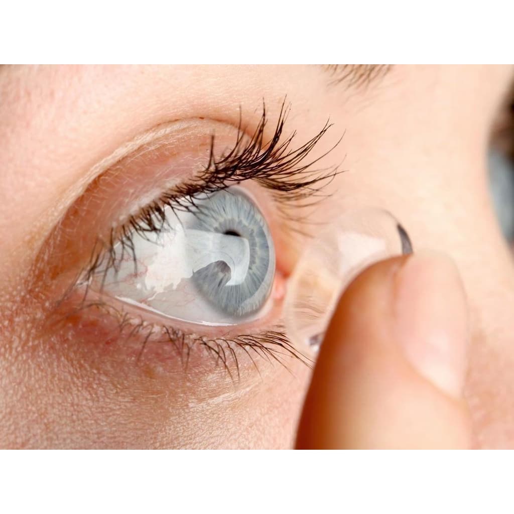 1 Par Lentes De Contato Incolor Miopia Anual Com Grau -0.50 a -10.00