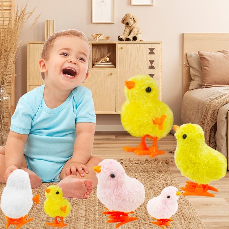 Brinquedo de pintinho de corda, bebê, pintinho saltador, crianças, animais pequenos, podem andar, de pelúcia, meninos e meninas
