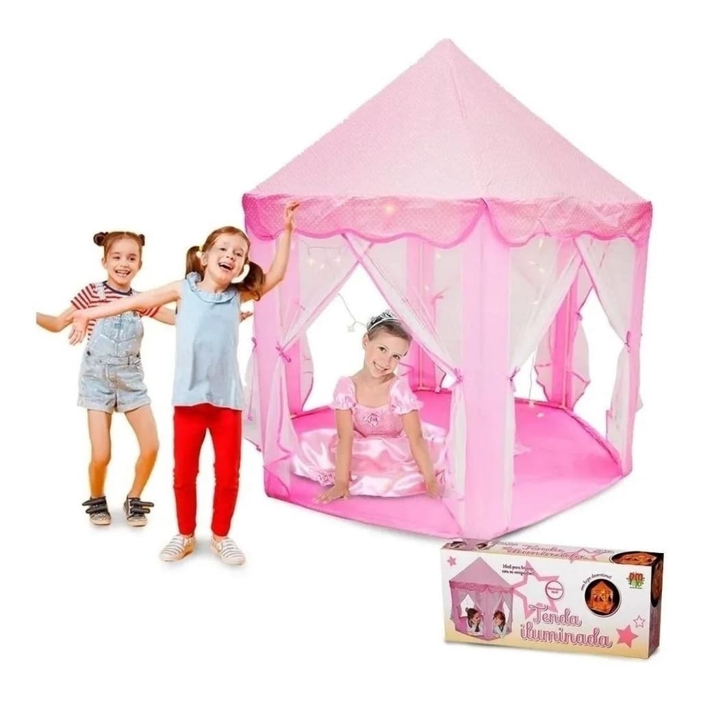 Barraquinha Infantil  Tenda Iluminada Luz Led