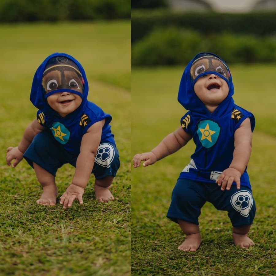 Conjunto Infantil Fantasia Patrulha Canina Mascara Homem Aranha Máscara Juvenil