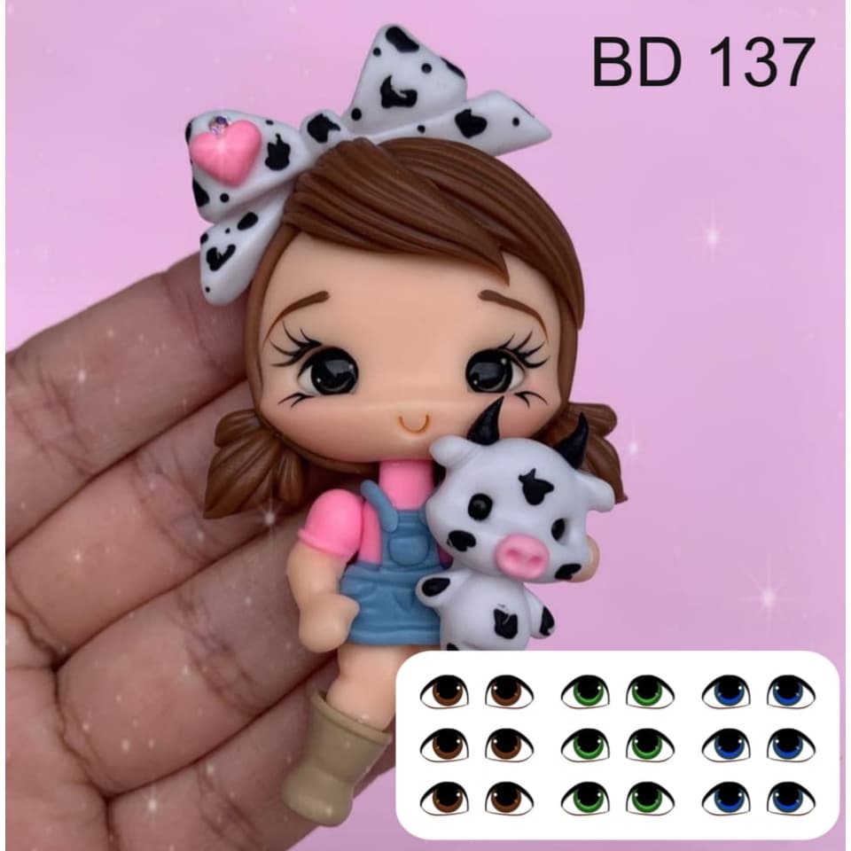 BD 137 - ADESIVOS DE OLHOS RESINADOS