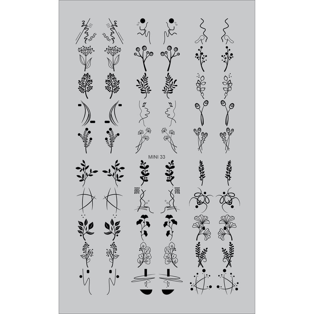 60 Adesivos de Unha 3D Raminhos PRÉ PRONTO - modelo MINI 33