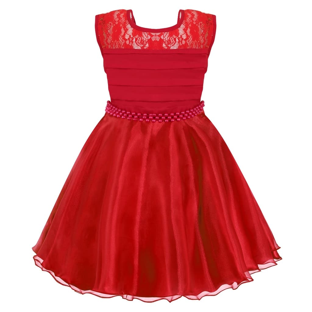 Vestido Infantil Vermelho Festa Natal Formatura Casamento Natal
