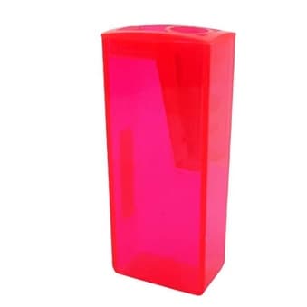 Apontador com depósito Rosa Neon Faber Castell