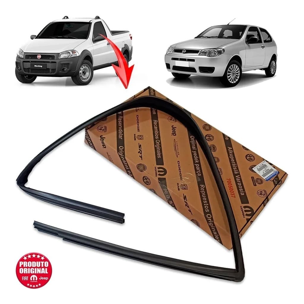 Canaleta Vidro Fiat Strada Palio 2 Pts Le Original Mopar 46845385