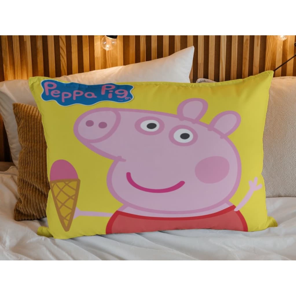Fronha Capa de Travesseiro Pepa Pig 70x50cm Oxford Super Coloridas