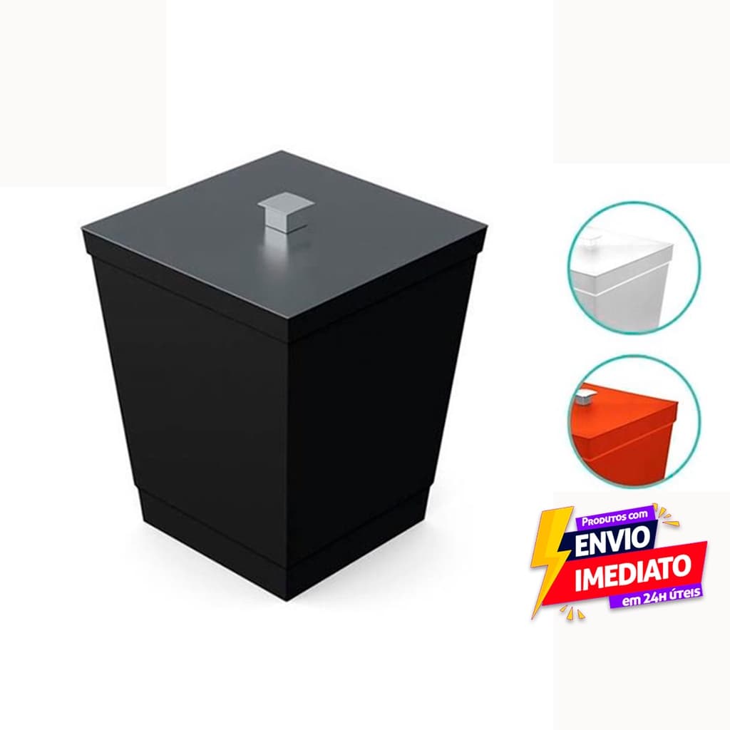 Cesto de Lixo para Banheiro, Lavabo, Cozinha e Escritório