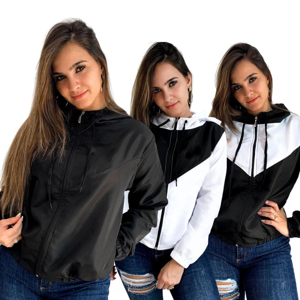 Corta Vento Feminina Esportes Academia Meia estação