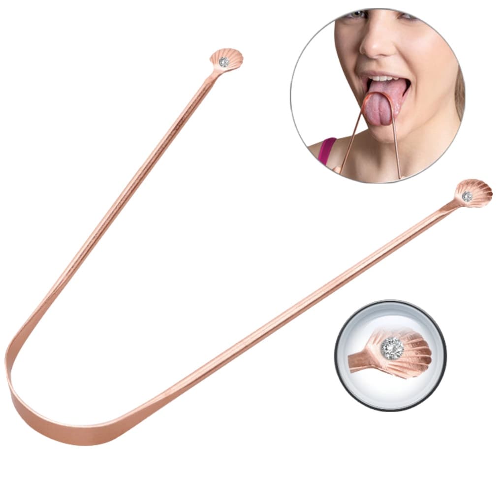 Raspador de Língua de Cobre ou Metal Premium