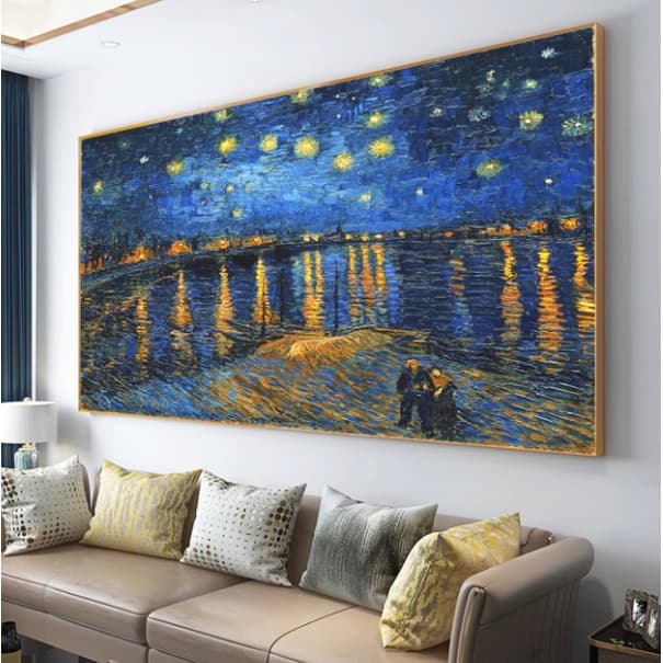Quadro Decorativoi Na Horizontal Noite Estrelada