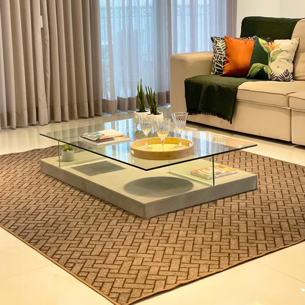 Tapete Carpete Sala Quarto Elegante Trama 1,50 X 2,00