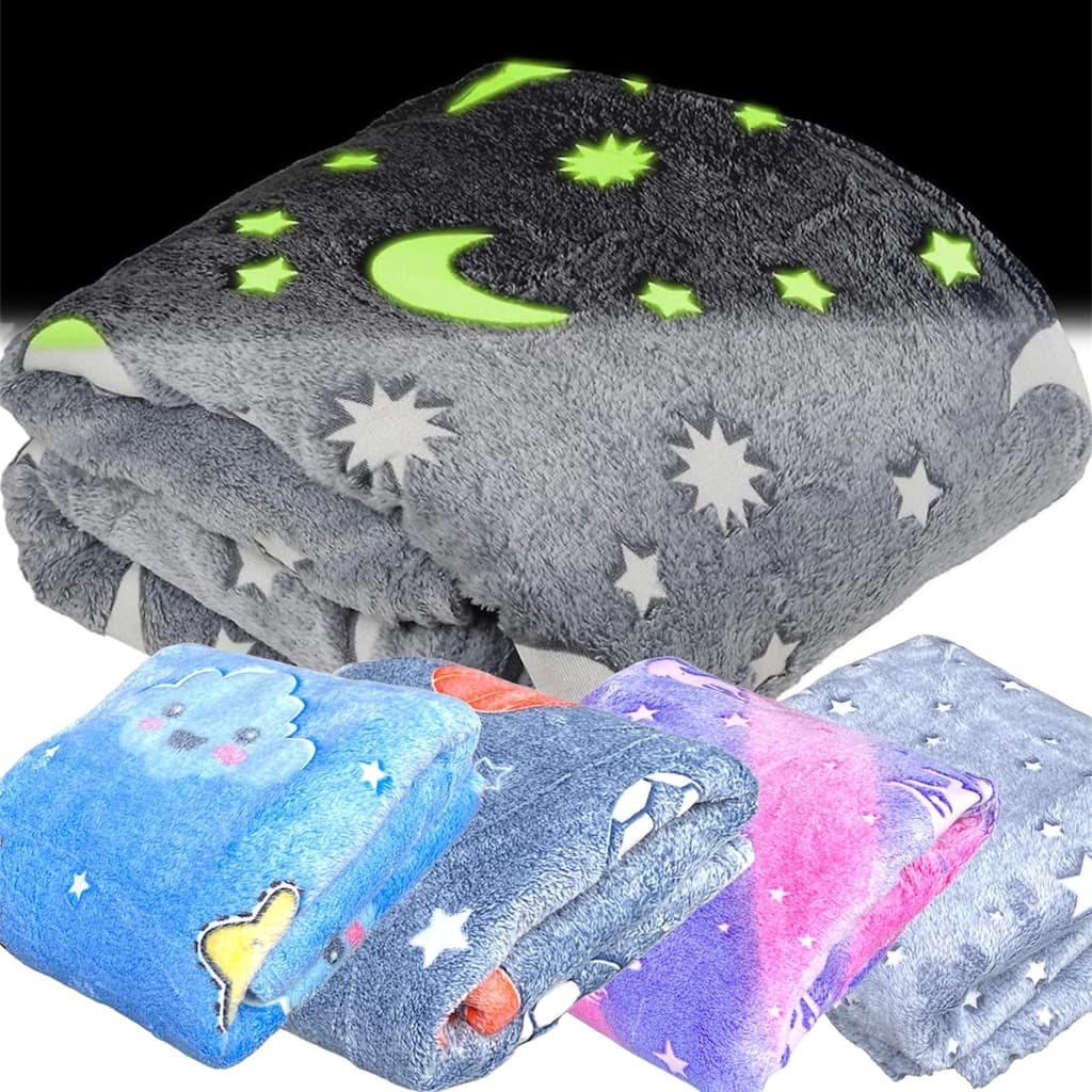 Manta Cobertor Infantil Brilha no Escuro 200 x 180 cm