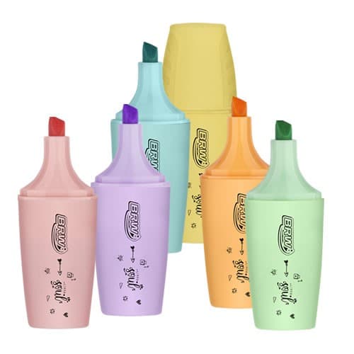 Marca Texto Mini Tom Pastel da BRW Linha Soul