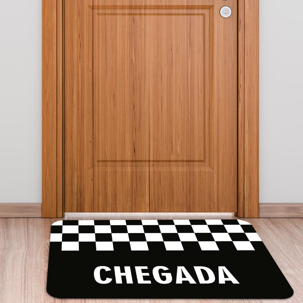 Tapete de Porta Corrida Chegada Antiderrapante Dcorô