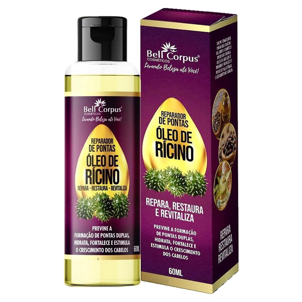 Óleo De Ricino Bell Corpus - 60ML - Reparador De Pontas