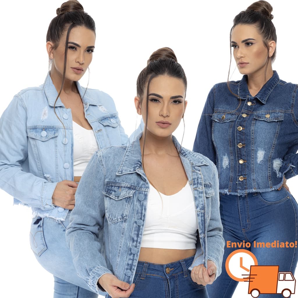 Jaqueta Jeans Feminina Premium Naraka