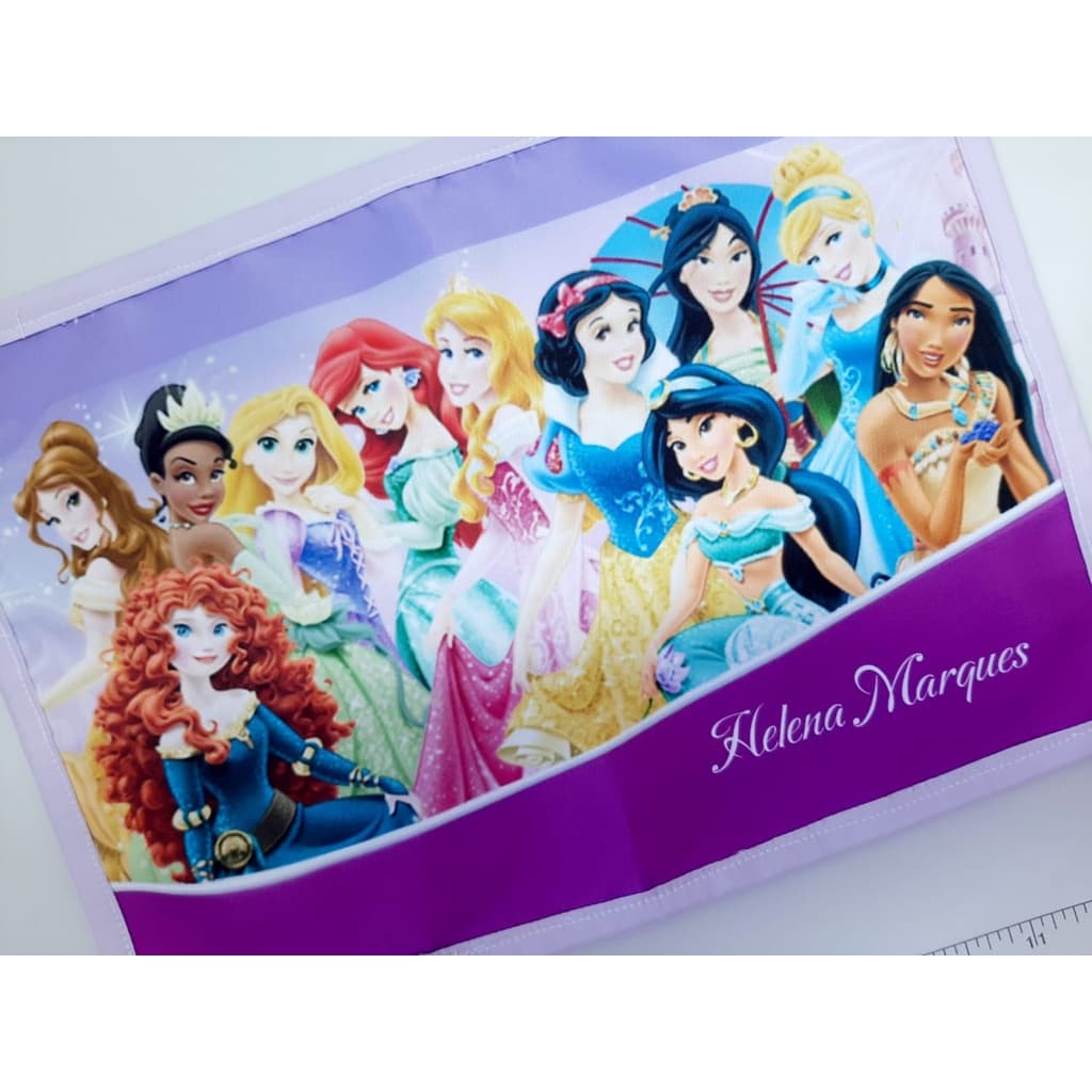 Jogo Americano IMPERMEÁVEL Menina infantil escolar personalizado com nome e tema á escolher 30x40cm