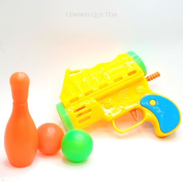Pistola Lanca bola com 2 bolas + Pino de Boliche Ultra Mira