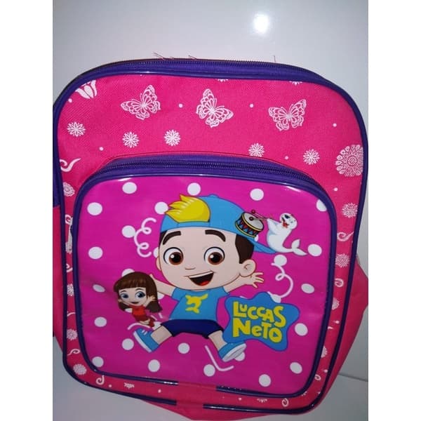Mochila Luccas Neto Rosa TAMANHO P