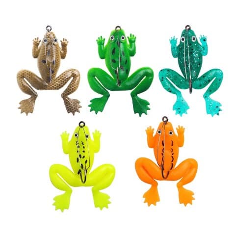 ISCA ARTIFICIAL SAPO REALISTA (FROG) COM ANZOL PARA PESCA - 01 UNIDADE