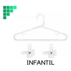 12 CABIDES +24 PRESILHAS DE CABIDE INFANTIL PRETO OU ACRILICO PRIMEIRA LINHA