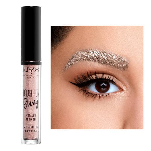 BELEZAMINHA | NYX Mascara Delineador de Sobrancelhas Glitter | Perfeito para Carnaval | Maquiagem | Makeup