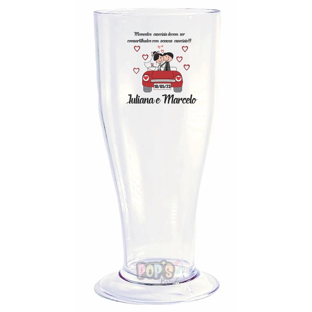40 Copos Tulipa De 300 ml Acrilico Personalizados