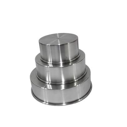 Conjunto De Formas Redonda 3 Peças - 8cm De Altura