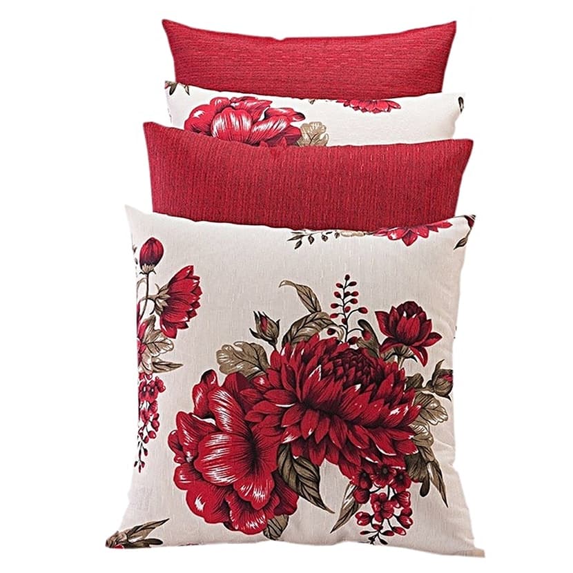 Kit capa de almofada 45x45 4 unidades almofadas para sofá decoração sala 028