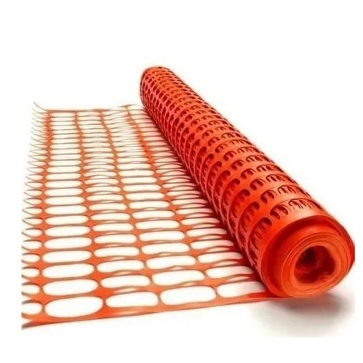 Tela Tapume Laranja 1,20m X 50m Cerquite P/ Obras Construção