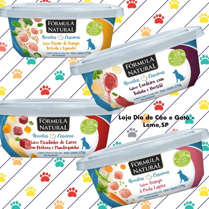 Receitas Caseiras para Cachorro 270g - Fórmula Natural
