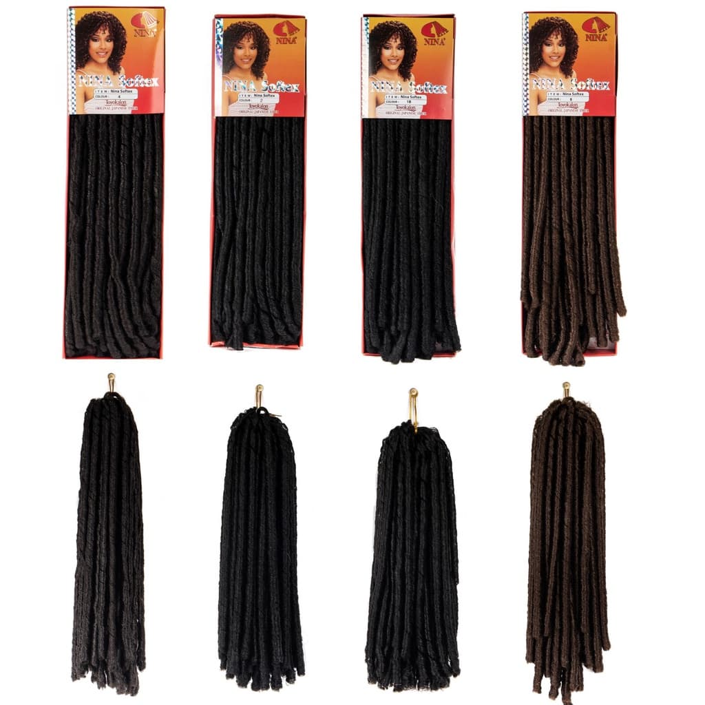 Cabelo Nina Softex Original Dread Cachos Leves E Macios Crochet Braids