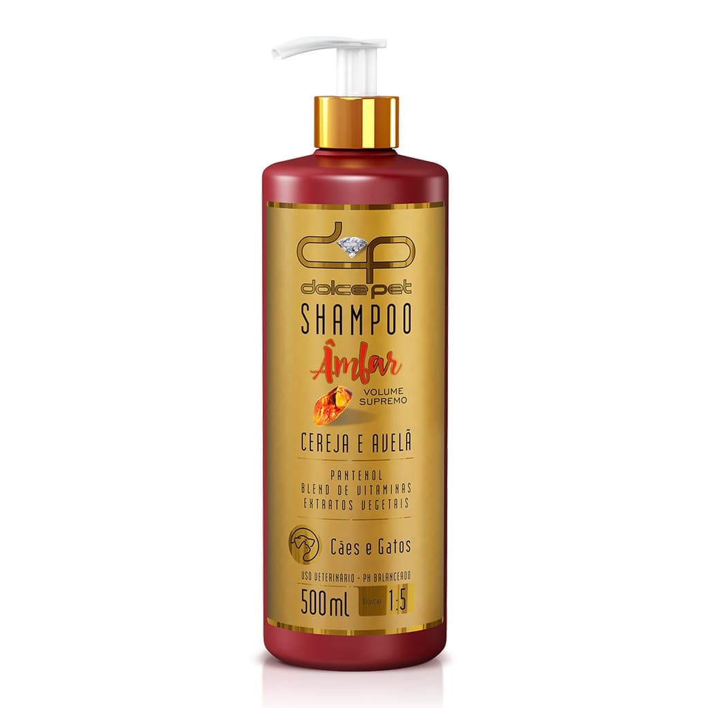 Shampoo Volume Supremo Cereja E Avelã Dolce Pet - 500 ml
