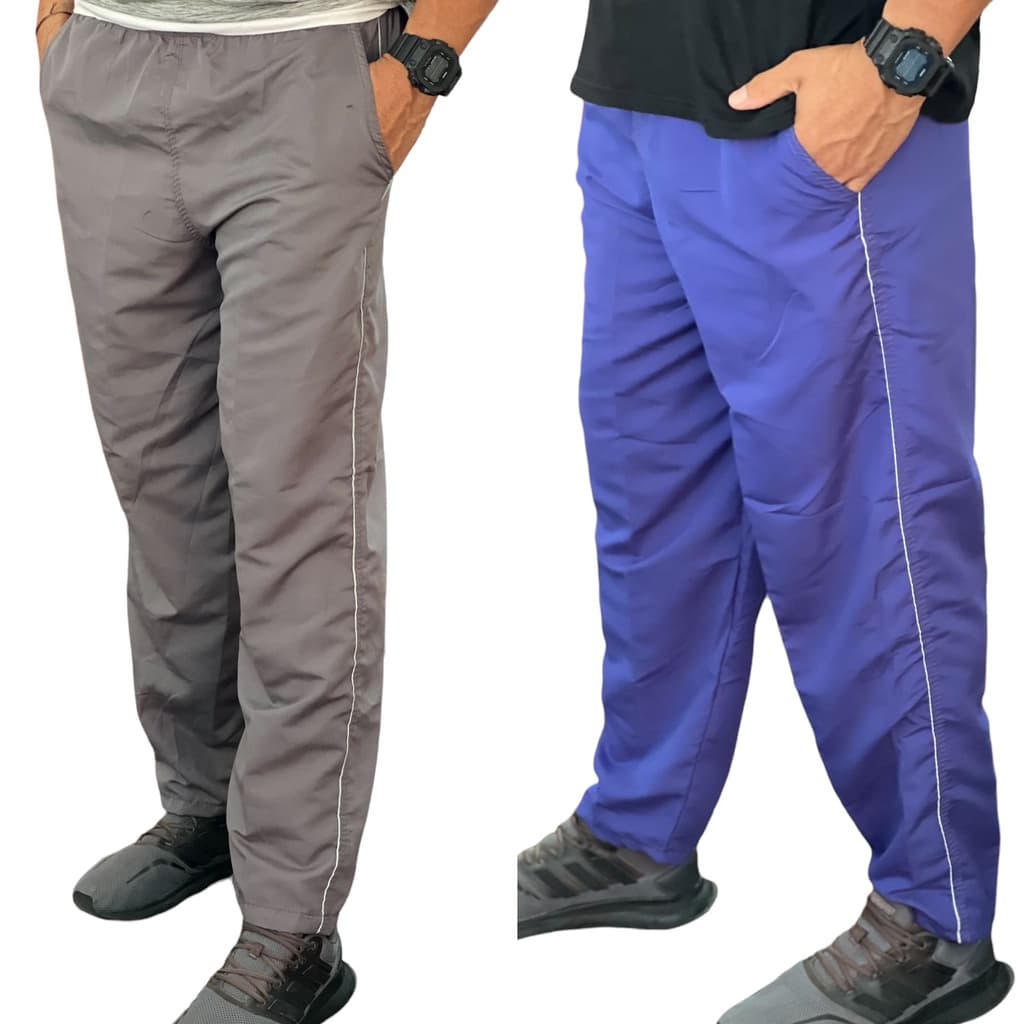 Calça Masculina em Tactel - KIT com 3, 5 peças - Adulto e Plus Size UNISSEX