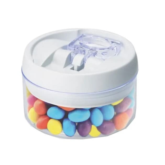 Pote Hermetic Crystal Redondo 350ml Injeplastec