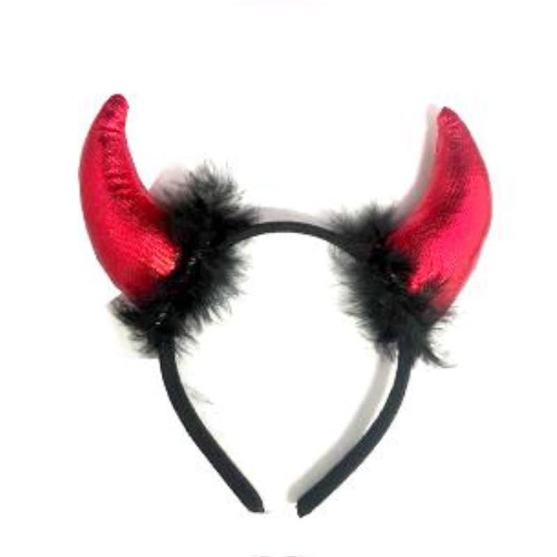 Tiara Arco Diabinha com Marabu  - Halloween Carnaval