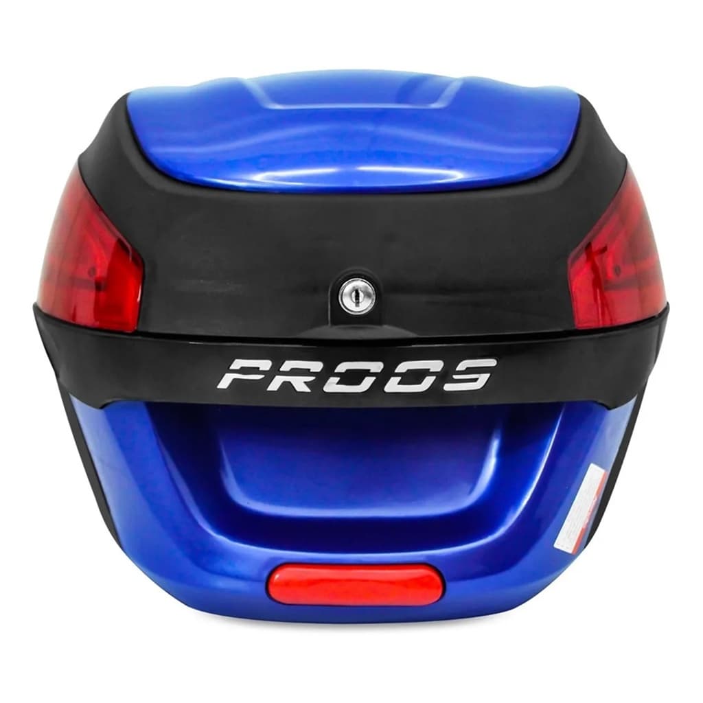 Bauleto Bau Moto De 29 Litros Preto E Azul Marca Proos