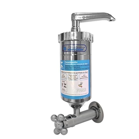 2148 C51-Registro De Parede em  METAL Com Filtro PRÓ SAÚDE.