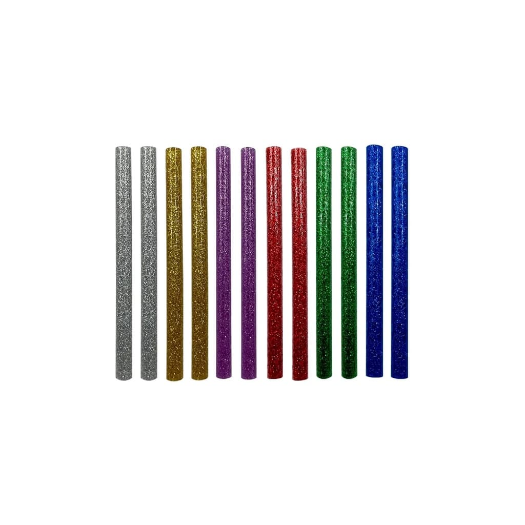 Bastão De Cola Quente Colorida Com Glitter Fino 10 Bastões