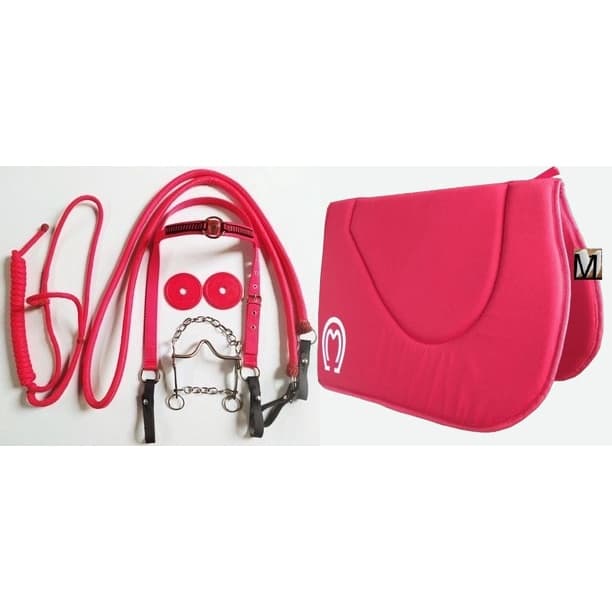 Kit Cabeçada Mangalarga+rédea+cabresto+manta+protetor+freio