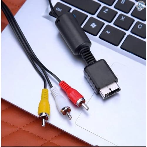 Cabo Av Audio E Video Rca Para Playstation 1, Ps2 E Ps3 2m