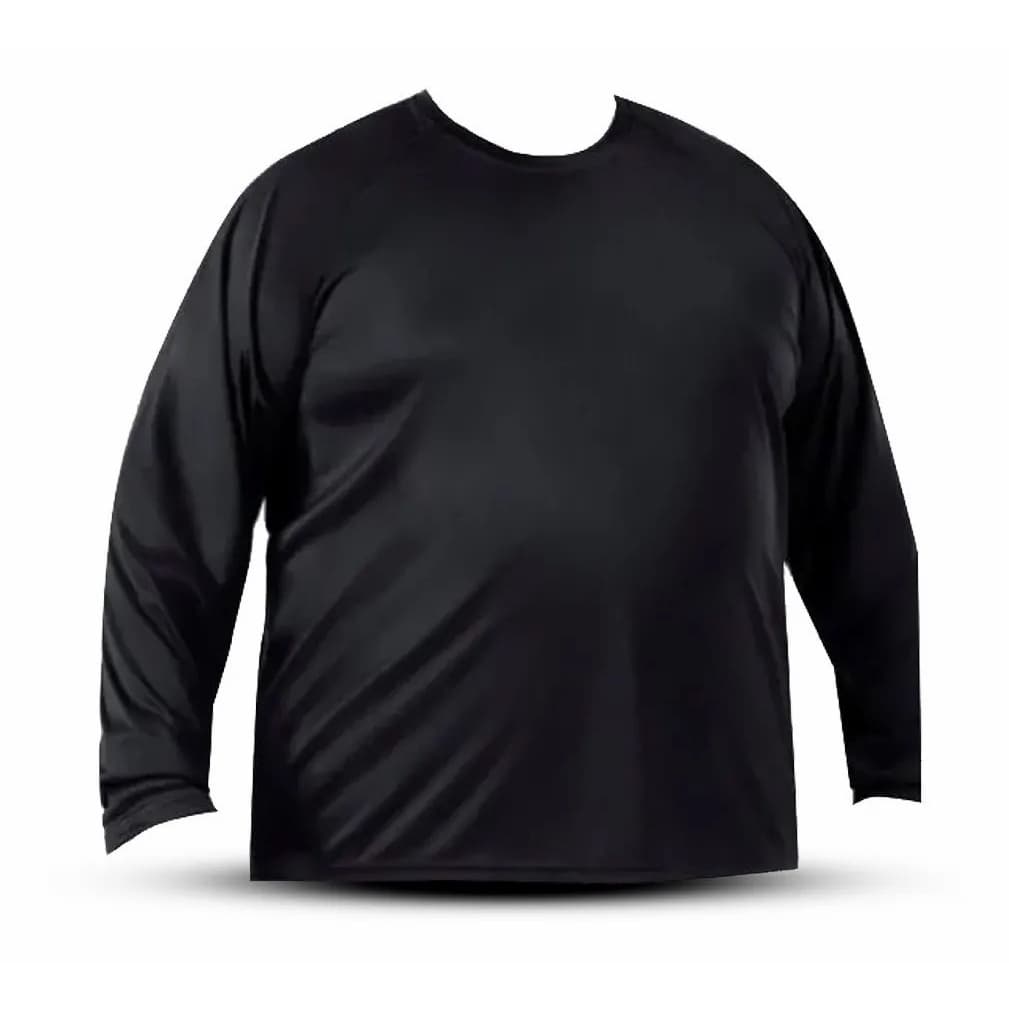 Camiseta Plus Size Proteção Uv50+ segunda pele Tecido Ice Gelado