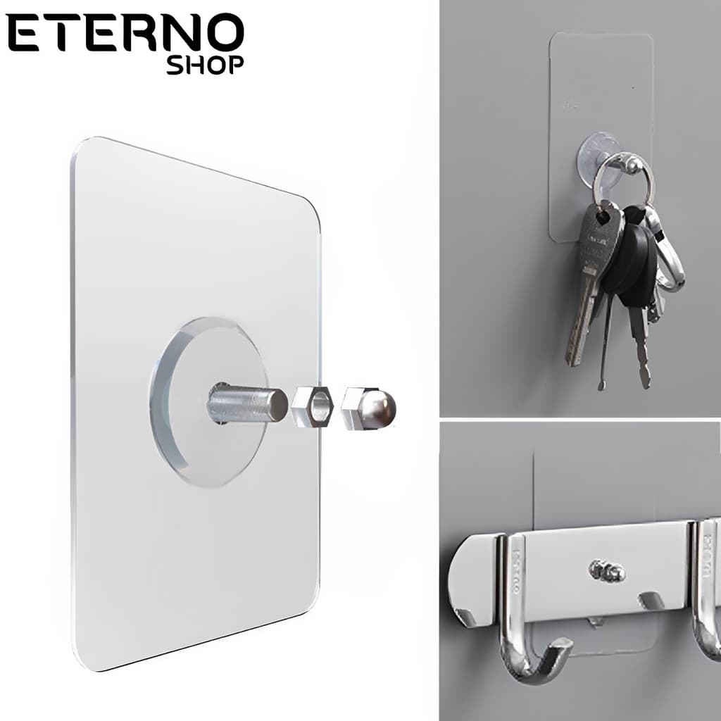 Kit 10 Ganchos Adesivos Parede Multiuso Sem Furo Para Quadros Utensílios 2 Modelos Resistentes