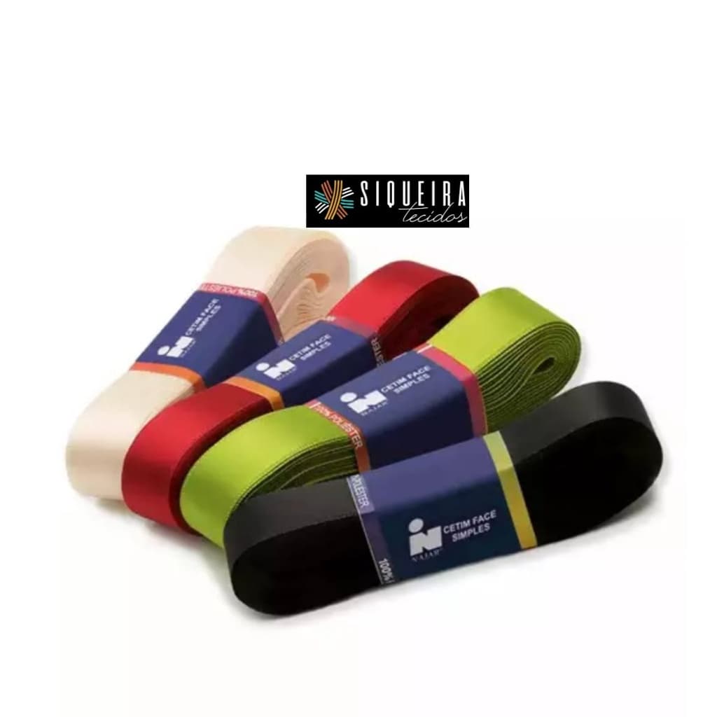 Fita de Cetim (Tamanho 10 mts x 22 mm Pacote com 10 metros)utilizada na confecção de peças próprias.