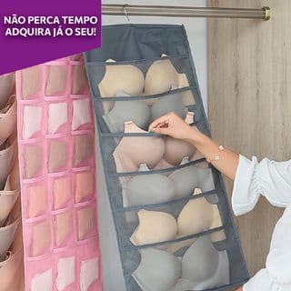 Organizador Multifuncional Dupla Face Suspenso Guarda Roupas/Armário Calcinhas Meias Cueca Sutiã
