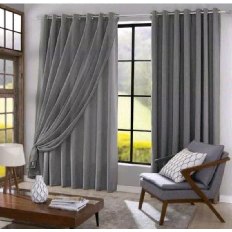 Cortina Blackout PVC com Voil Liso Sala Quarto Controle de Luz 3,00 x 2,60 /2,80 x1,70 PROMOÇAO